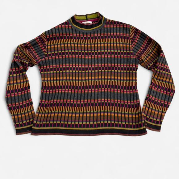 Joan Vass vintage USA made multi-coloured sweater knit womens One size. - Picture 1 of 5